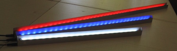 LED-Leisten, in effektvollen Farben
